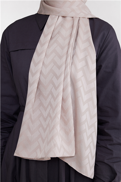 Belli Fresh Geometrik Desen Ekru Capri Şal 2 - 247775
