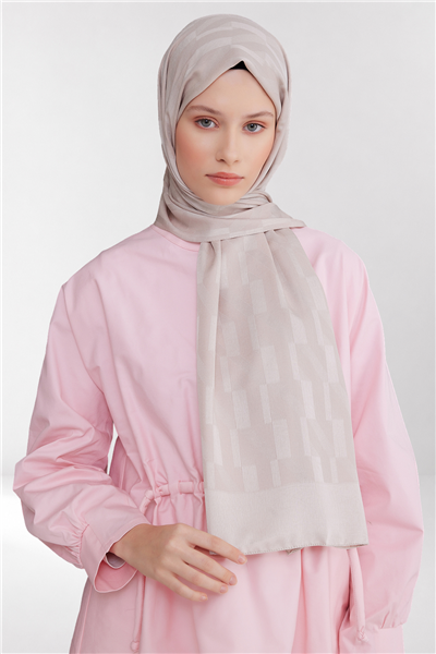 Belli Fresh Geometrik Desen Ekru Capri Şal 3 - 247775