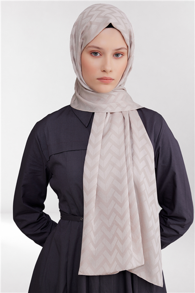 Belli Fresh Geometrik Desen Ekru Capri Şal 2 - 247775