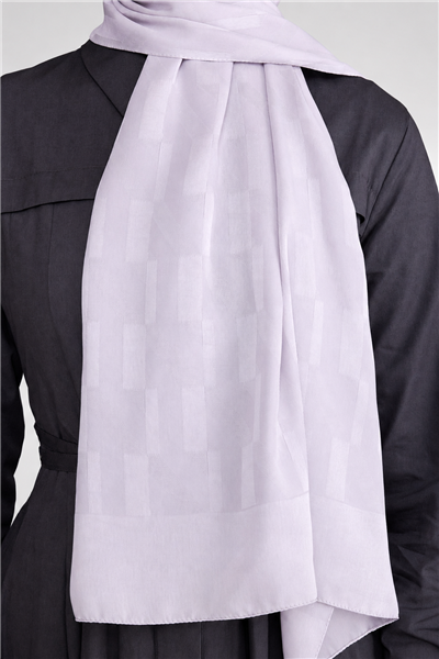 Belli Fresh Geometrik Desen Gümüş Capri Şal 3 - 247781