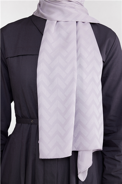 Belli Fresh Geometrik Desen Gümüş Capri Şal 2 - 247781