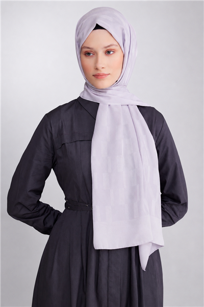 Belli Fresh Geometrik Desen Gümüş Capri Şal 3 - 247781