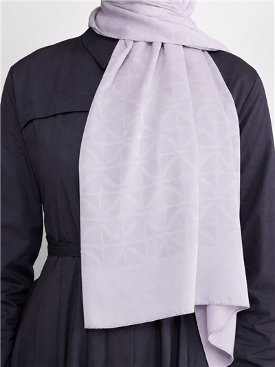 Belli Fresh Geometrik Desen Gümüş Capri Şal 1 - 247781