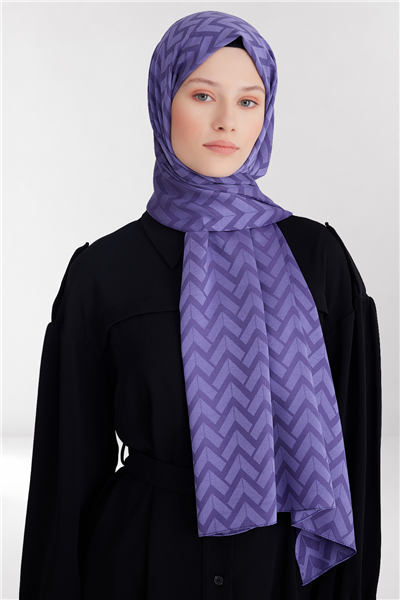 Belli Fresh Geometrik Desen Mor Capri Şal 2 - 247795