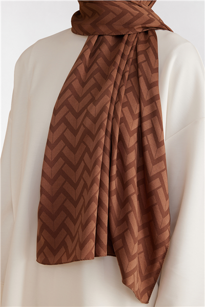 Belli Fresh Geometrik Desen Taba Capri Şal 2 - 247792