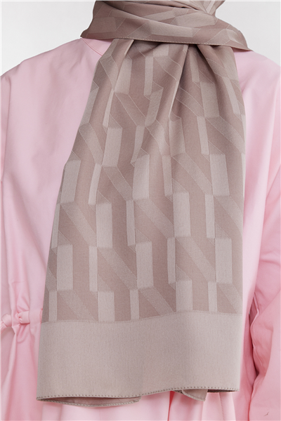 Belli Fresh Geometrik Desen Vizon Capri Şal 3 - 241826