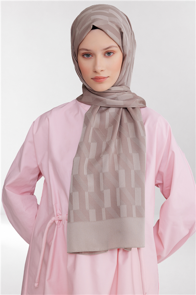 Belli Fresh Geometrik Desen Vizon Capri Şal 3 - 241826