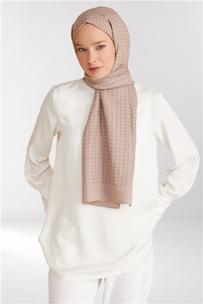 Belli Fresh Hasır Desen Pudra Siena Şal 3 - 24030