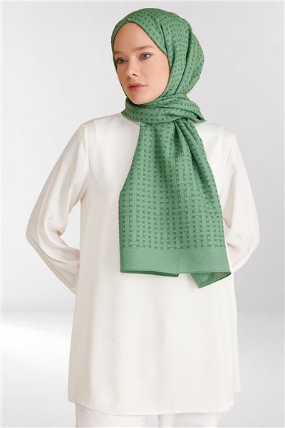 Belli Fresh Hasır Desen Zümrüt Siena Şal 3 - 21133