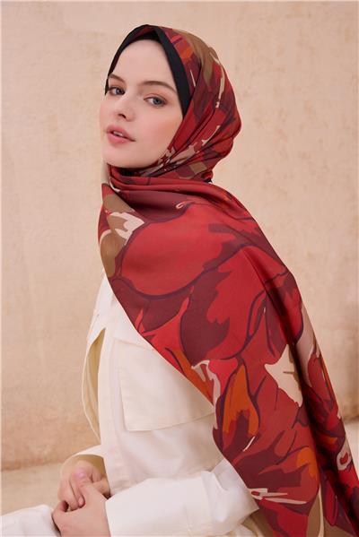 BELLİ FRESH MODAL KIRMIZI BORDO ŞAL 3