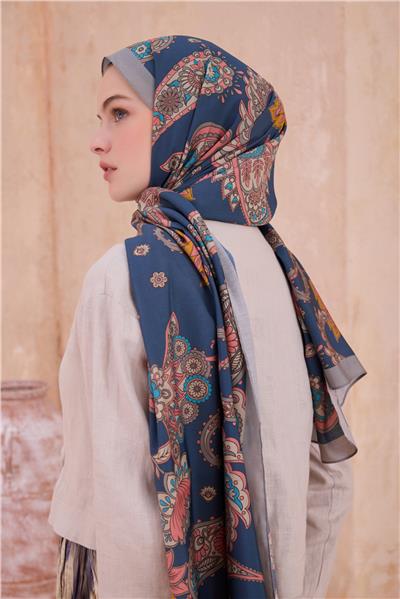 BELLİ FRESH MODAL LACİVERT ŞAL 2