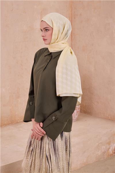 BELLİ FRESH GEOMETRİK DESEN SARI PERYY ŞAL 1