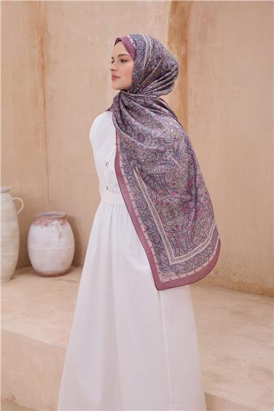 BELLİ FRESH ETNİK DESEN PEMBE SANDA ŞAL 1406