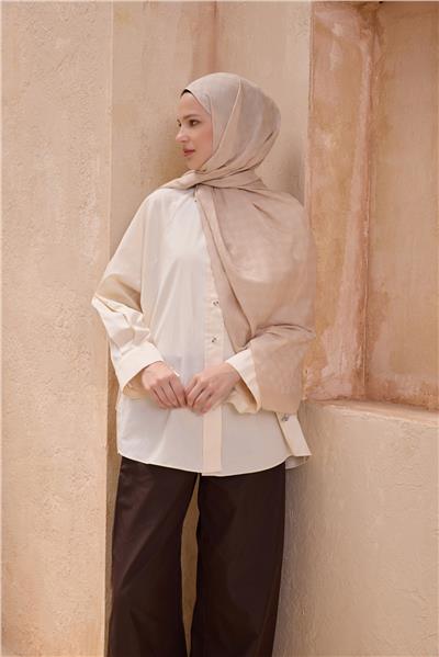 Belli Fresh Logo Desen Bej Siena Şal 5 - 09
