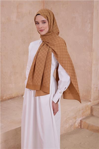 Belli Fresh Logo Desen Somon Siena Şal 5 - 23