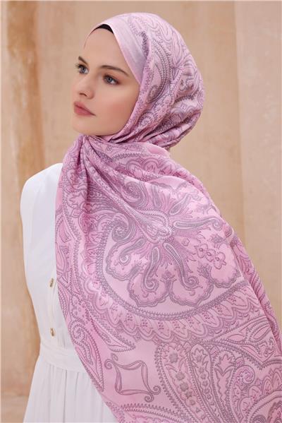 BELLİ FRESH ETNİK DESEN PEMBE VİNTAGE ŞAL 3
