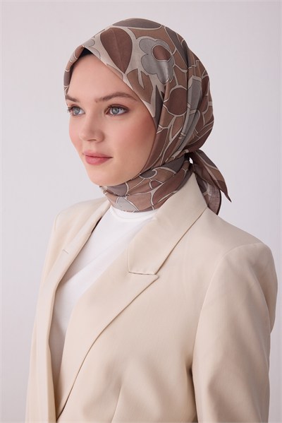Belli Fresh Vizon Etnik Desen Vual Eşarp 3287 - 07