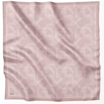 BELLİ GEOMETİK DESEN İPEK EŞARP 4201D (TWILL) PUDRA - 32