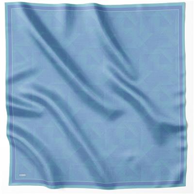 BELLİ GEOMETİK DESEN İPEK EŞARP 4201D (TWILL) MAVİ - 41