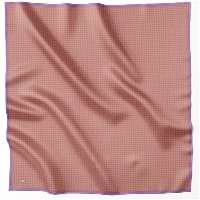 BELLİ GEOMETİK DESEN İPEK EŞARP 4203D (TWILL) TURUNCU - 37