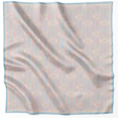 BELLİ GEOMETİK DESEN İPEK EŞARP 4209D (TWILL) SOMON - 33