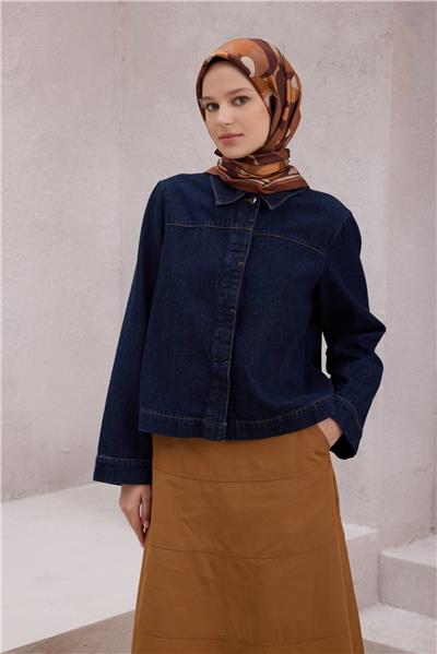 BELLİ GEOMETİK DESEN İPEK EŞARP 4213D (TWILL) KAHVE - 87