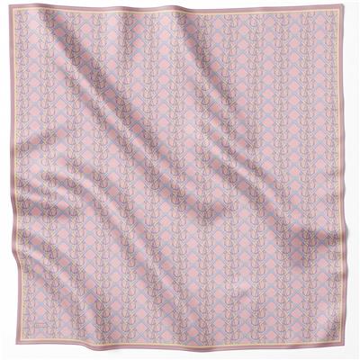 BELLİ GEOMETİK DESEN İPEK EŞARP 4214D (TWILL) PUDRA - 07