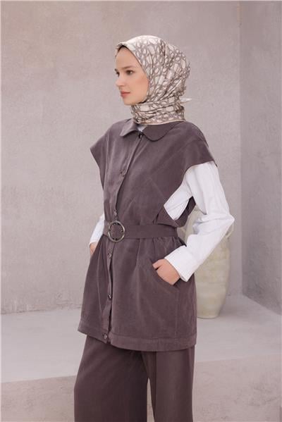 BELLİ GEOMETİK DESEN İPEK EŞARP 4214D (TWILL) TAŞ - 87