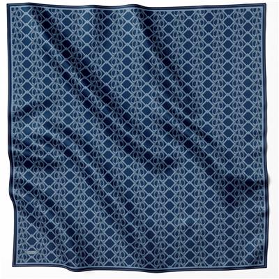 BELLİ GEOMETİK DESEN İPEK EŞARP 4214D (TWILL) LACİVERT - 82