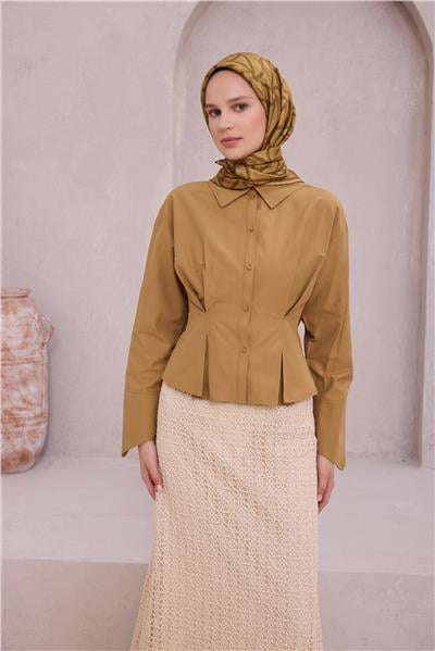 {URUNSEO_TITLE} | BELLI | BELLİ İPEK EŞARP | BELLİ GEOMETİK DESEN İPEK EŞARP 4221D (TWILL) HARDAL - 02