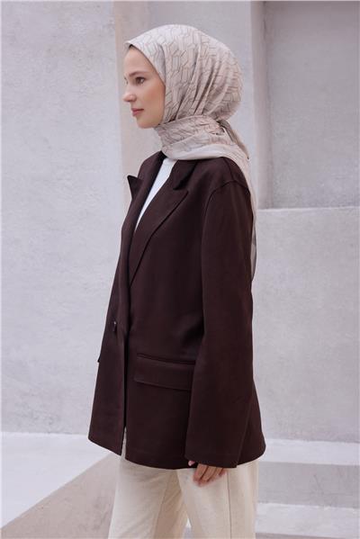 BELLİ GEOMETRİK DESEN NOVA BEJ EŞARP 1014