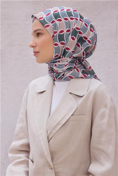 BELLİ GEOMETRİK DESEN NOVA HAKİ EŞARP 1001