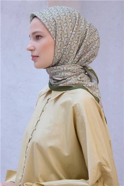 BELLİ GEOMETRİK DESEN NOVA HAKİ EŞARP 1007