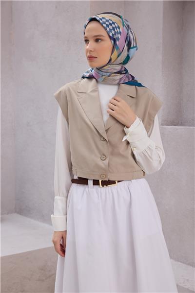 BELLİ GEOMETRİK DESEN NOVA PETROL EŞARP 1010