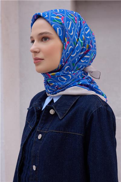 BELLİ İMZA DESEN NOVA SAKS EŞARP 1013