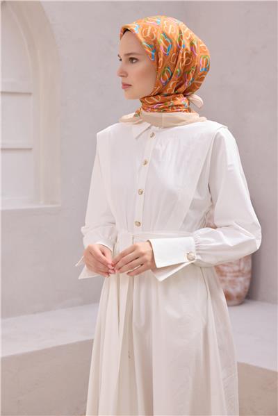 BELLİ İMZA DESEN NOVA TURUNCU EŞARP 1013