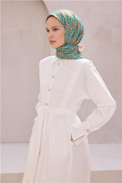 BELLİ İMZA DESEN NOVA ZÜMRÜT EŞARP 1013