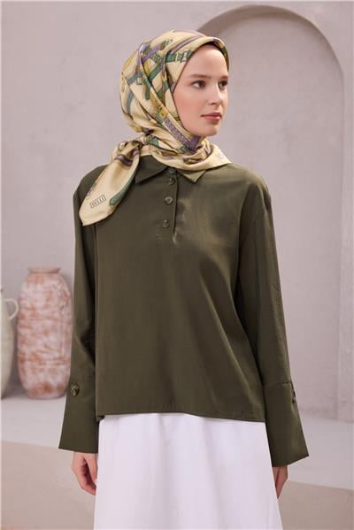 BELLİ KEMER DESEN İPEK EŞARP 4200D (TWILL) SARI - 02