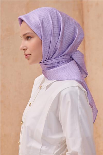 BELLİ KLASIK DESEN İPEK EŞARP 4104D TWILL