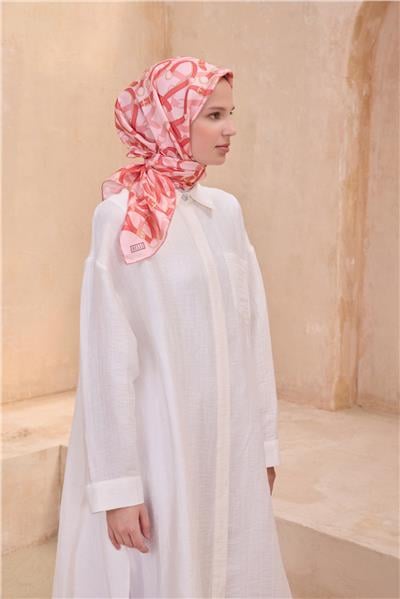 BELLİ KLASIK DESEN İPEK EŞARP 4125D TWILL