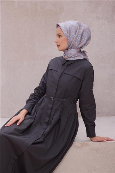 BELLİ LEOPAR DESEN İPEK EŞARP 4208D (TWILL) MİNT - 35