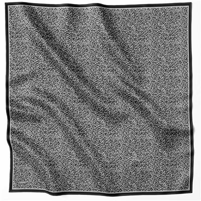 BELLİ LEOPAR DESEN İPEK EŞARP 4208D (TWILL) SİYAH - 07