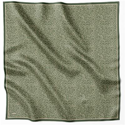 BELLİ LEOPAR DESEN İPEK EŞARP 4208D (TWILL) HAKİ - 06