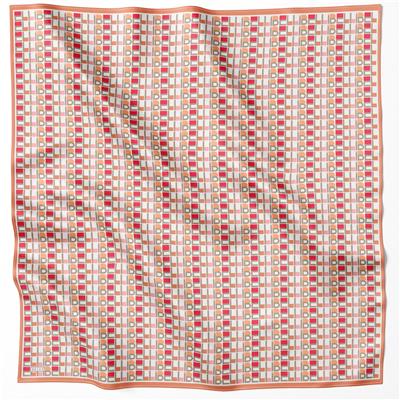 BELLİ LOGO DESEN İPEK EŞARP 4223D (TWILL) KIRMIZI - TURUNCU - 35