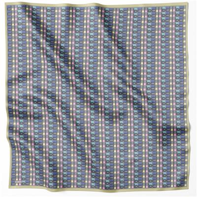 BELLİ LOGO DESEN İPEK EŞARP 4223D (TWILL) TURUNCU PEMBE - 32