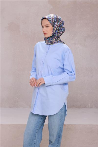 BELLİ LOGO DESEN İPEK EŞARP 4223D (TWILL) TURUNCU PEMBE - 32