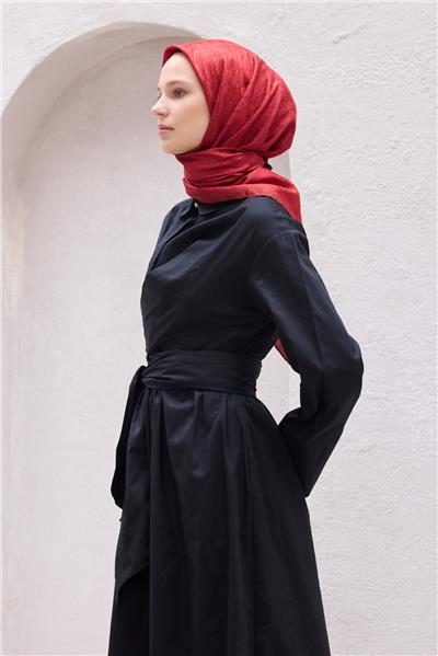 BELLİ LOGO DESEN J.MONOGRAM KIRMIZI EŞARP