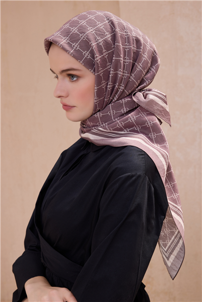 BELLİ LOGO DESEN PAULİSTA GÜL KURUSU EŞARP 11