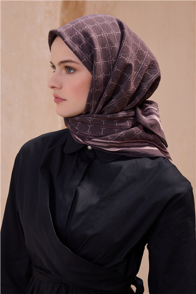 BELLİ LOGO DESEN PAULİSTA KESTANE EŞARP 11