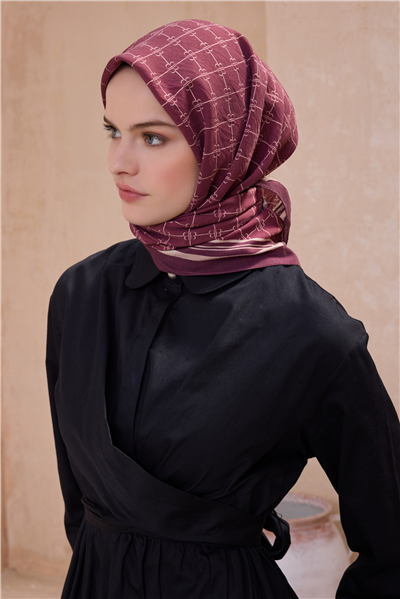 BELLİ LOGO DESEN PAULİSTA KİREMİT EŞARP 11